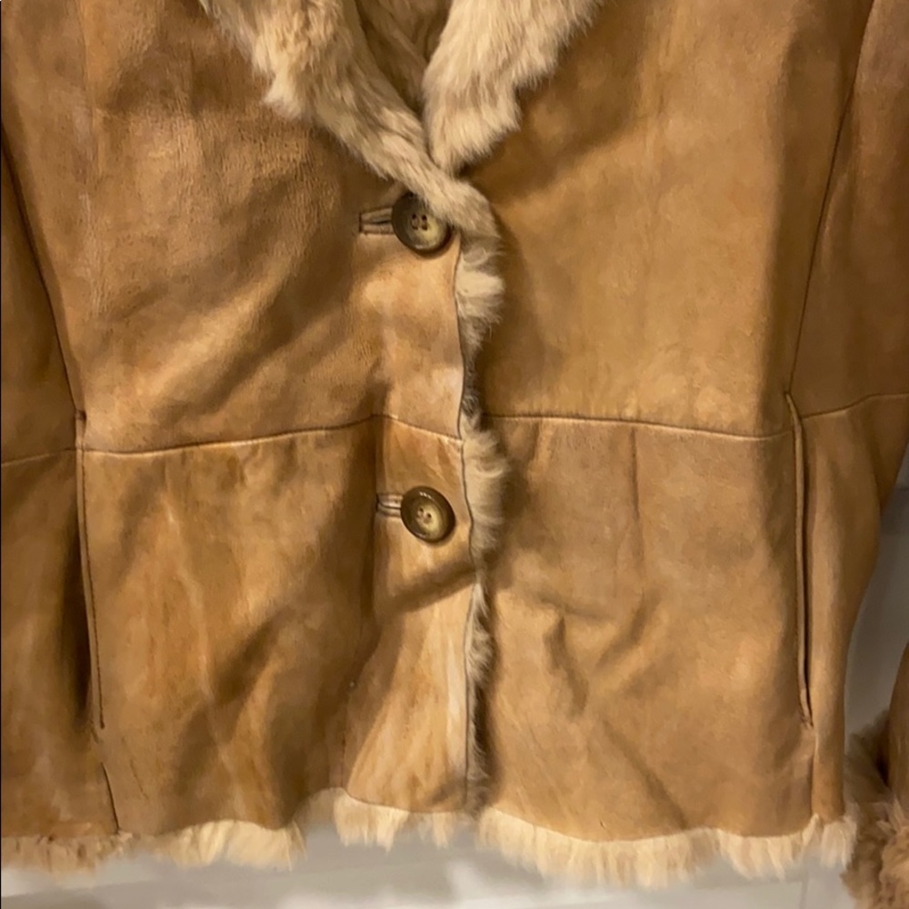 Leather & Rabbit Fur Jacket - image 2